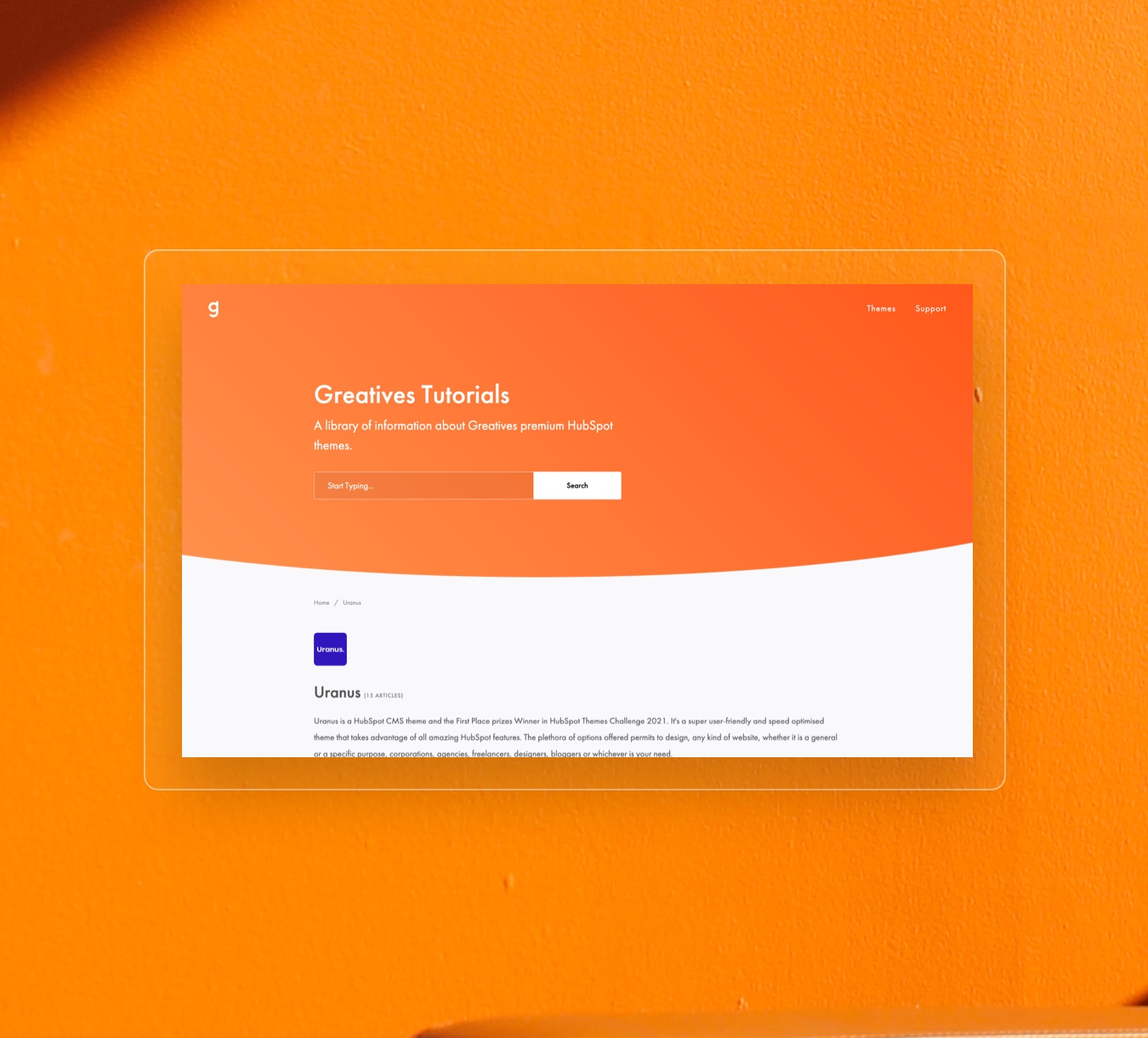 Greatives HubSpot Themes Knowledge Base